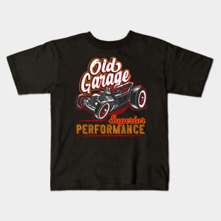 Old Garage Hot Rod California Kids T-Shirt